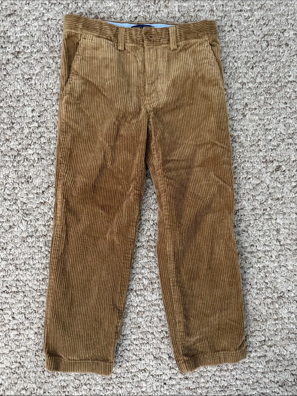 4T Ralph Lauren NWOT Corduroy Straight-Leg Pants in Brown